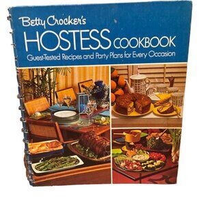 Betty Crocker's Hostess Cookbook Blue Vintage 1973